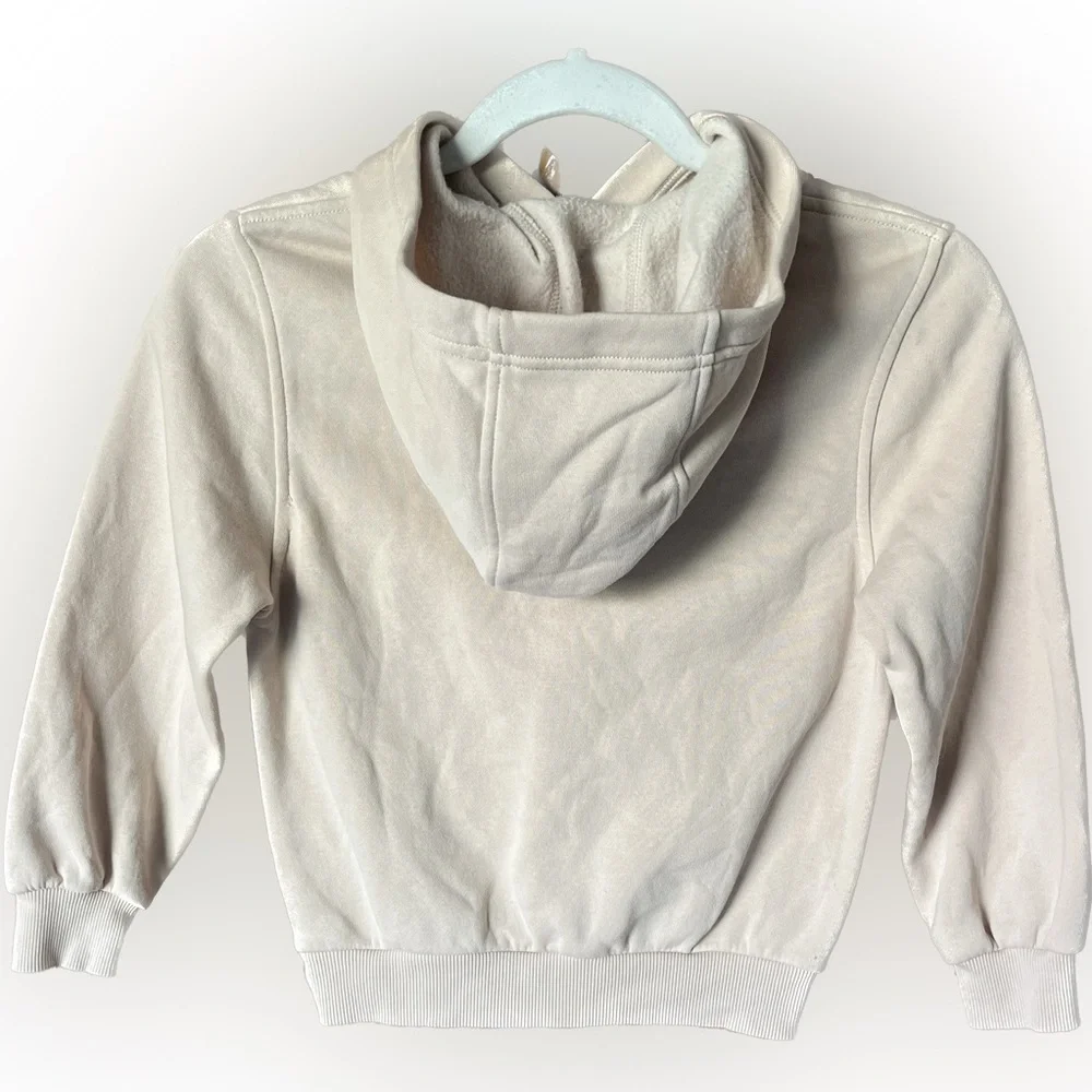 Nike Club Fleece Toddler/Kids Hoodie Sweatshirt Tan Embroidered Nike Size XS